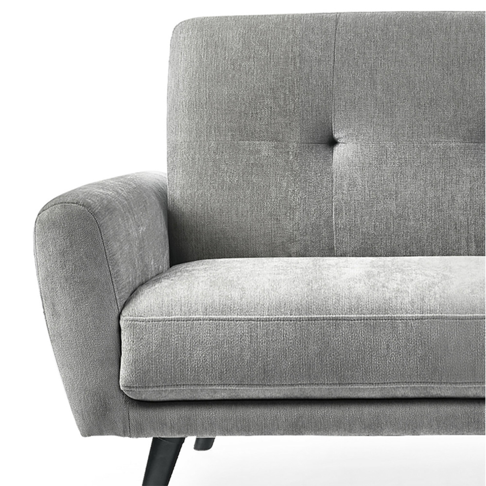 Julian Bowen Monza 2 Seater Dove Fabric Sofa Bed Image 5