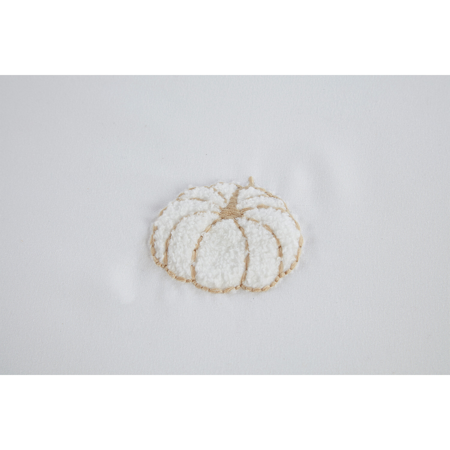 Pumpkin Duvet Cover and Pillowcase Set - White / Superking Image 4