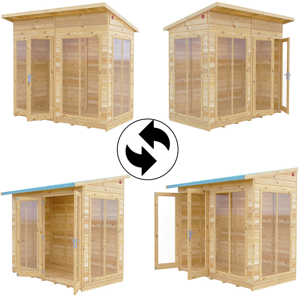 Shire Lela 8 x 4ft Double Door Summerhouse Image 5