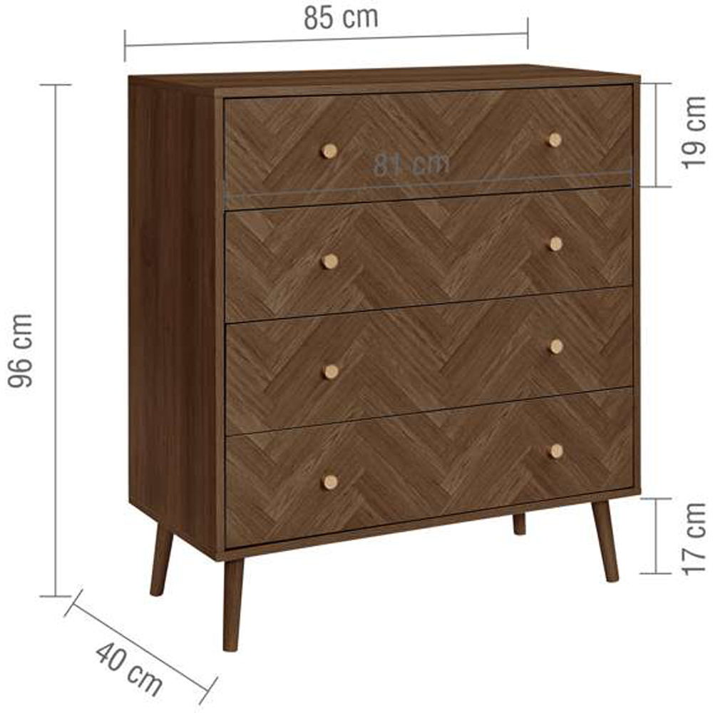 Herringford 4 Drawer Chest Image 8