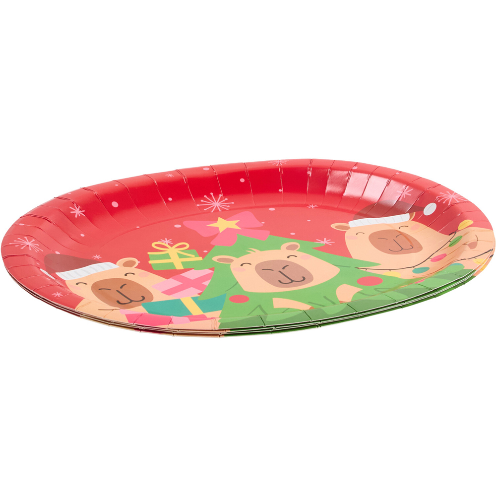 Pack of 4 Christmas Capybara Platters Image 3