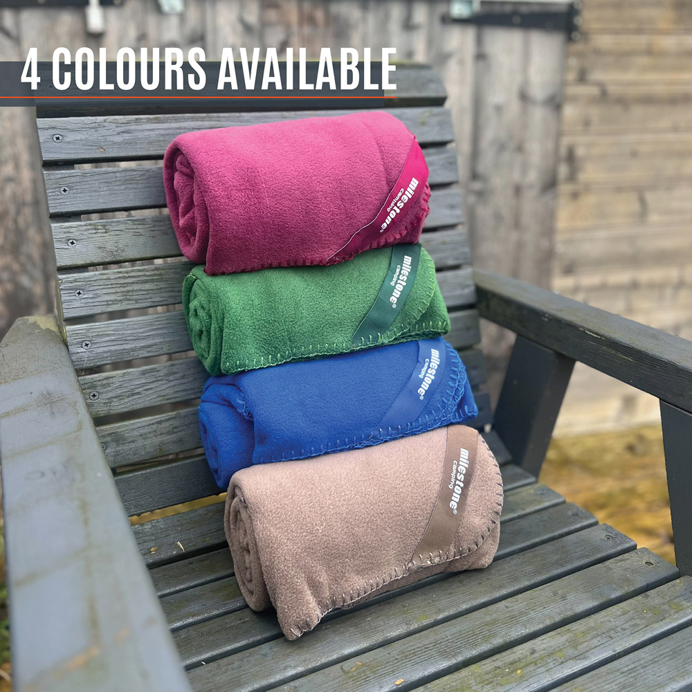 Milestone Camping Burgundy Thermal Fleece Blanket Image 5