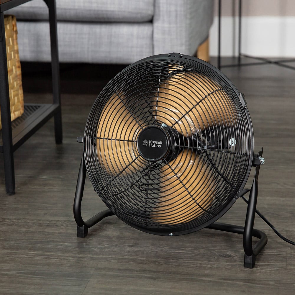 Russell Hobbs Black Scandi Floor Fan 12 inch Image 2