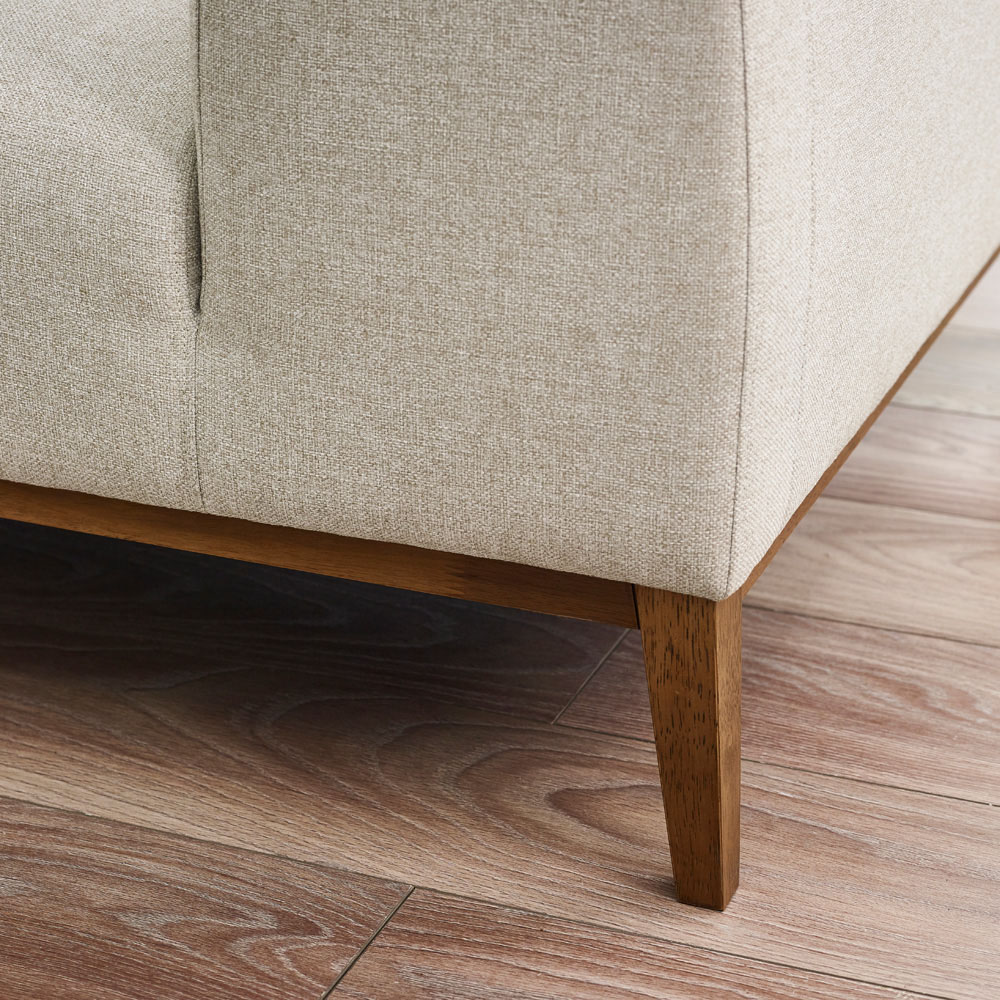 Furniturebox Zara 2 Seater Cream Recycled Fabric Sofa Image 3