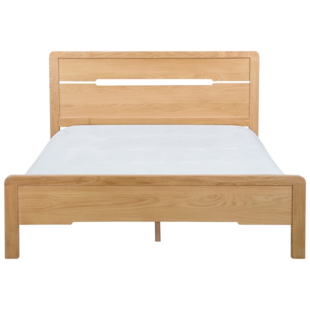 Julian Bowen Curve Double Oak Bed Image 5
