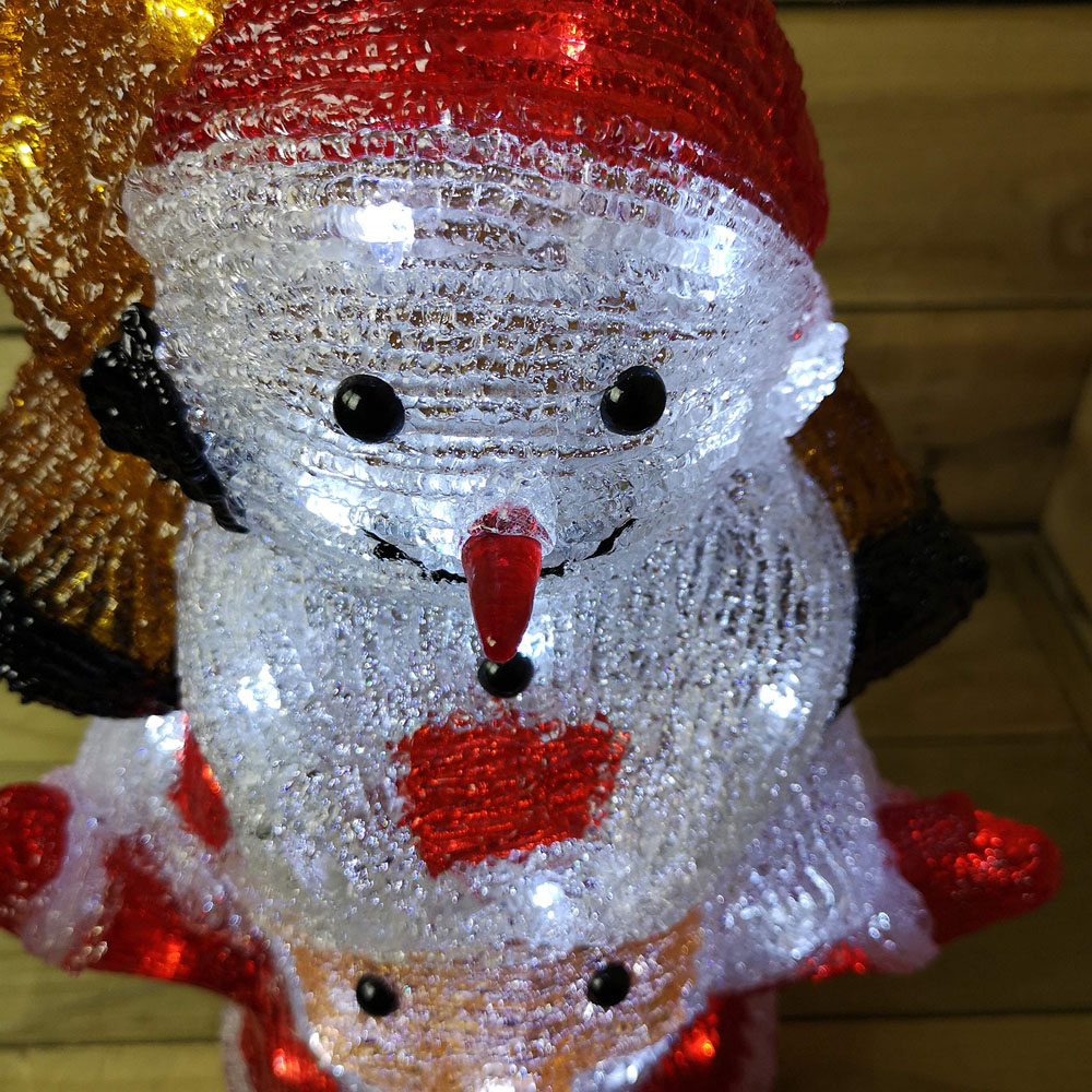 Samuel Alexander 60 Ice White LED Santa Snowman Reindeer Tower Christmas Decoration 60cm Image 8