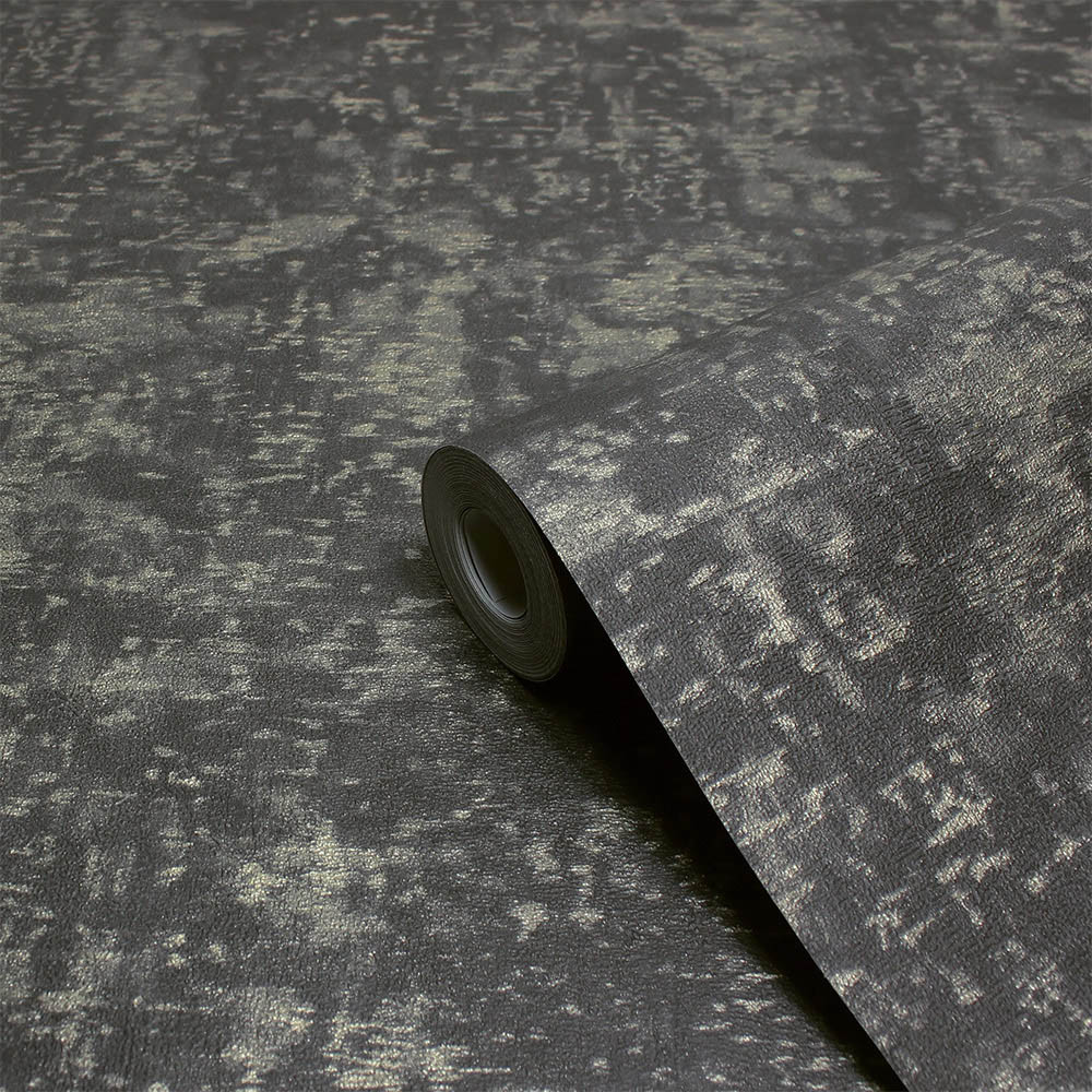 Paoletti Symphony Black Textured Vinyl Wallpaper Image 2