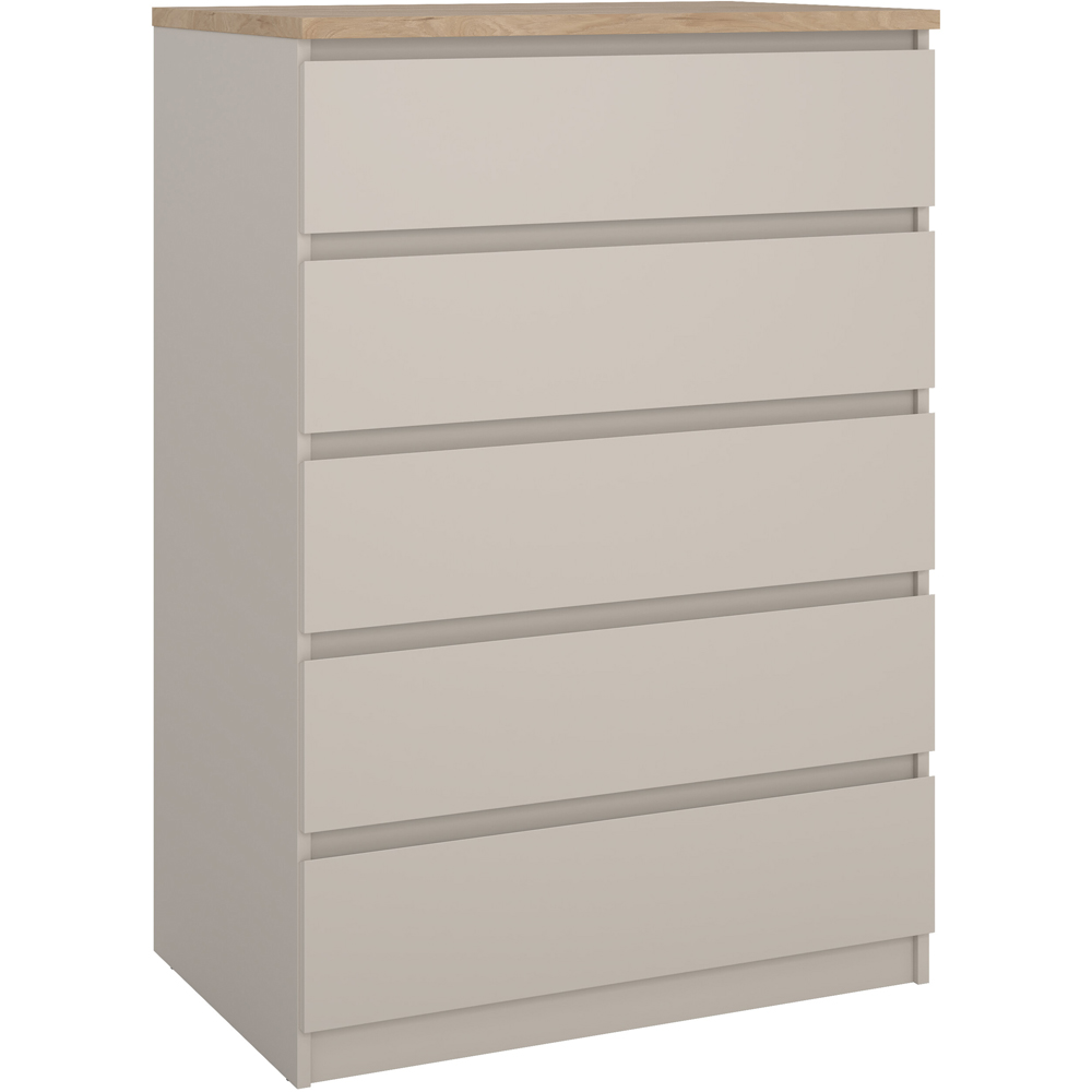 Florence Naia 5 Drawer Cashmere Jackson Hickory Chest of Drawers Image 2