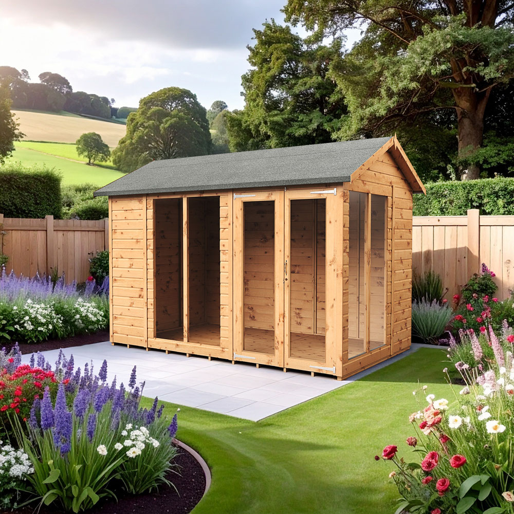 Empire Sheds 6 x 10ft Double Door Tongue and Groove Wooden Apex Garden Shed Image 2