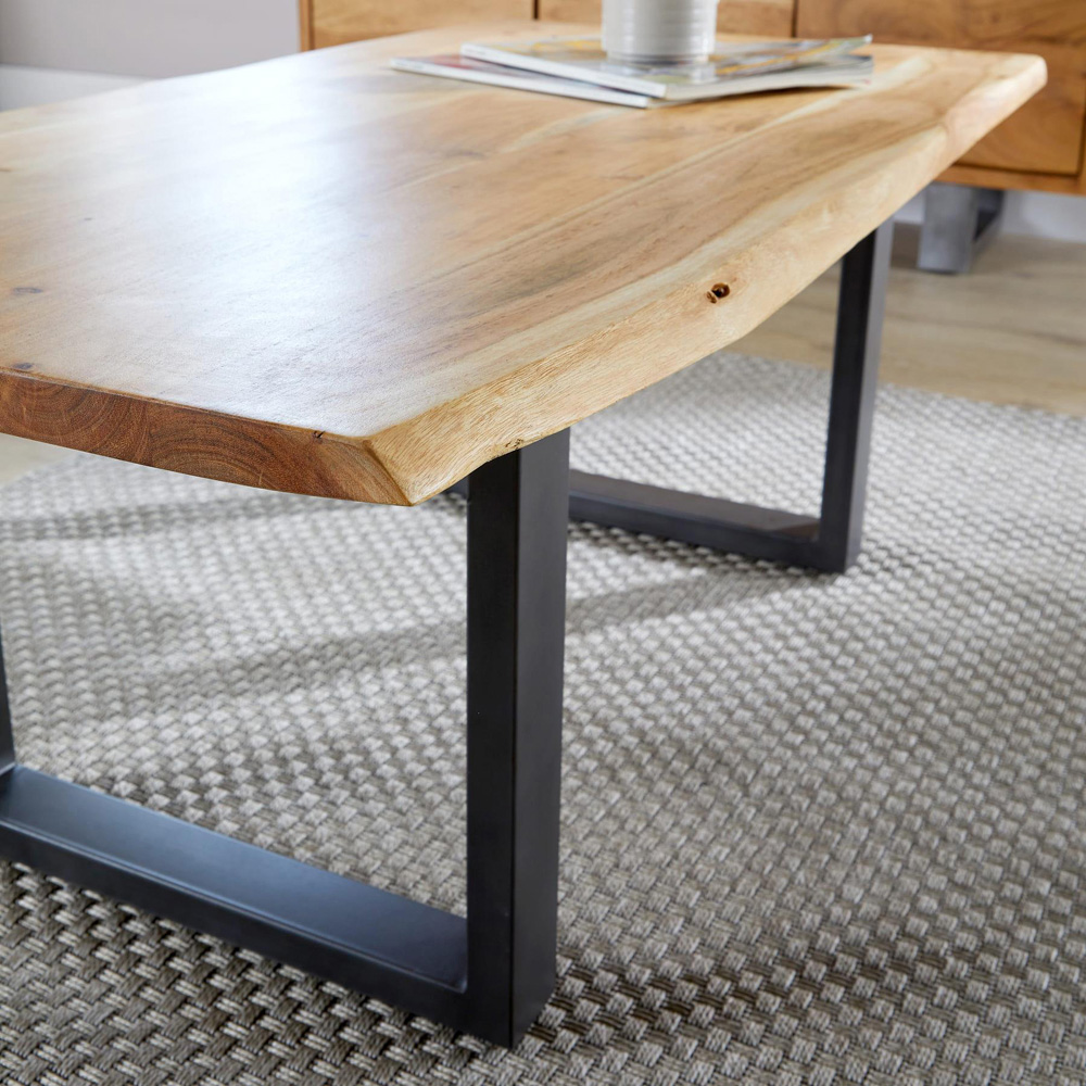 Home Source Live Edge Acacia Top Coffee Table Image 3
