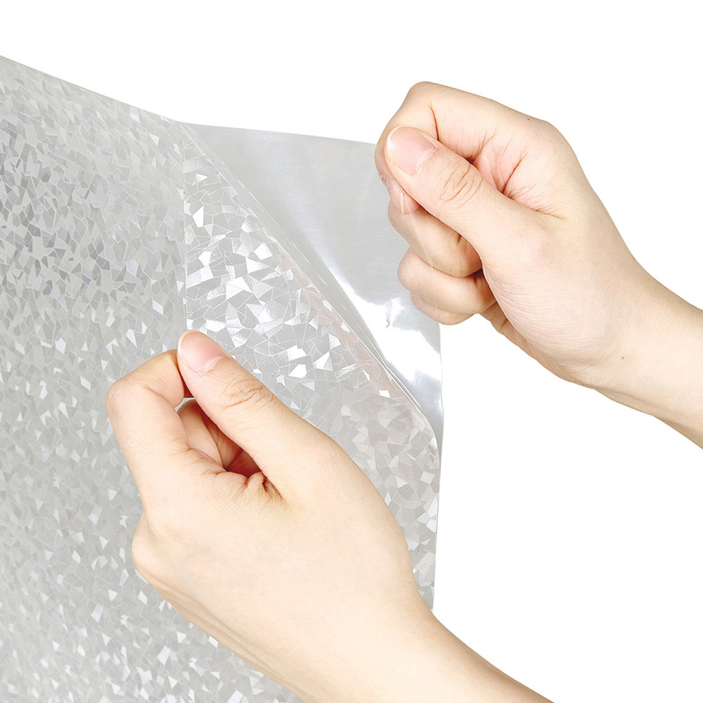 Living and Home Crystal Stone 3D PVC Self Adhesive Privacy Glass Window Film 200 x 61cm Image 2