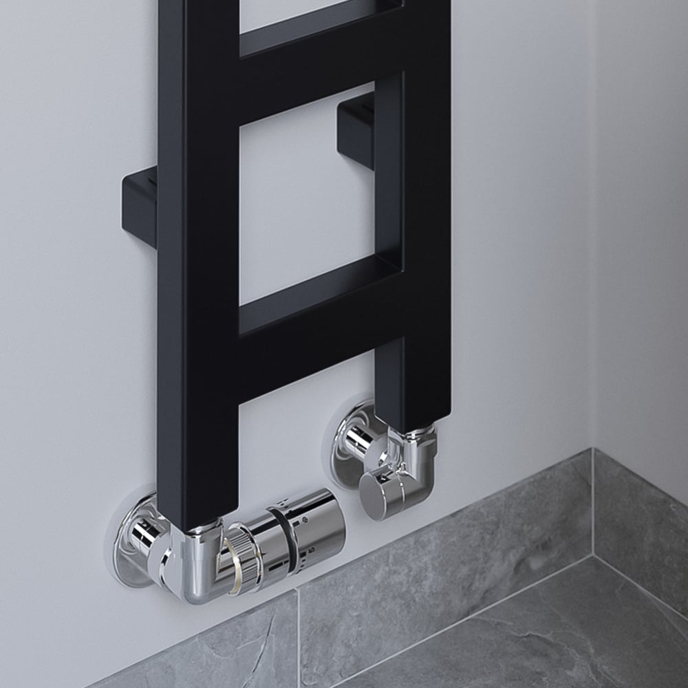 Terma Easy 1071 BTU Matt Black Electric Heated Towel Rail 1600 x 200mm Image 6