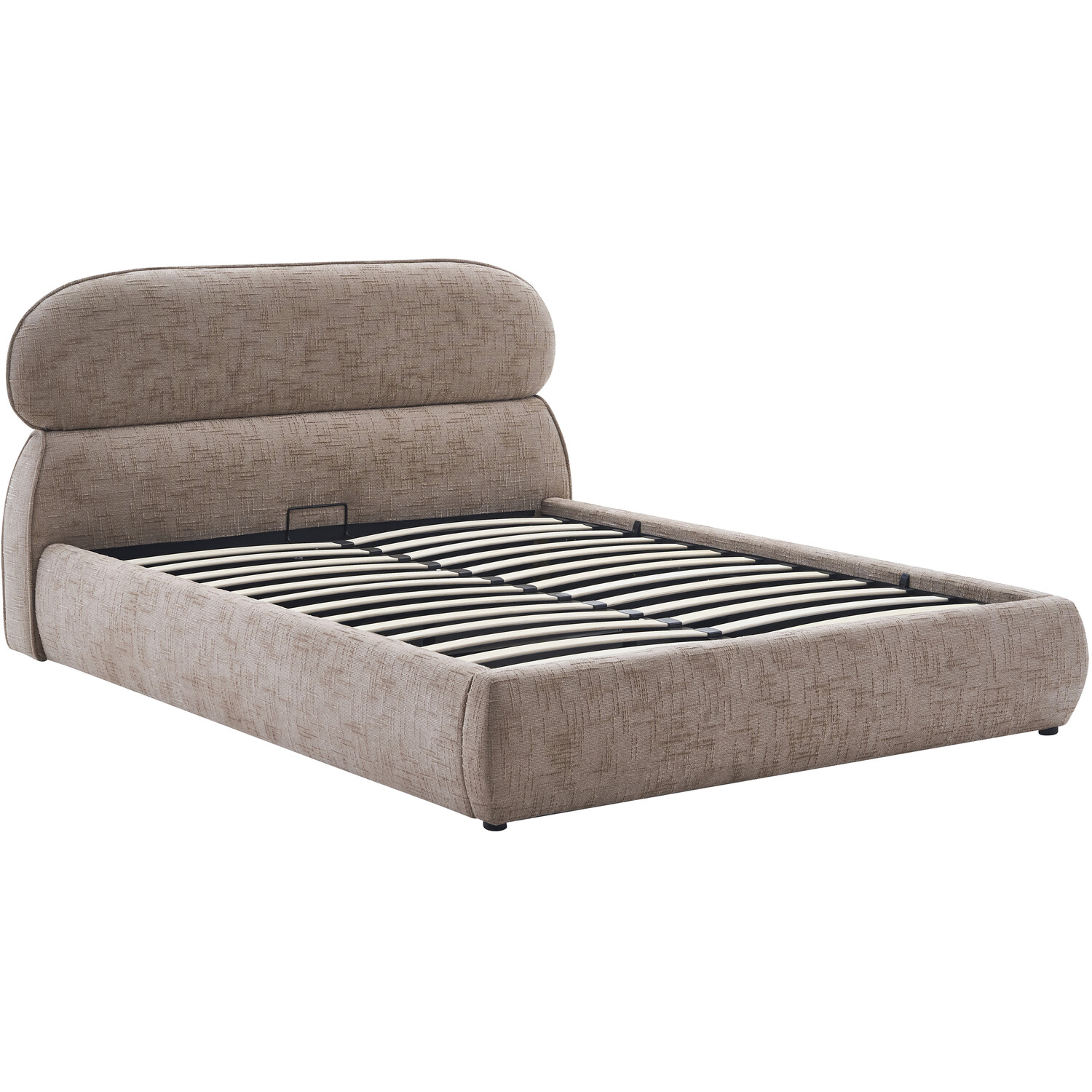 Rhea Ottoman Bed Brown King Image 2