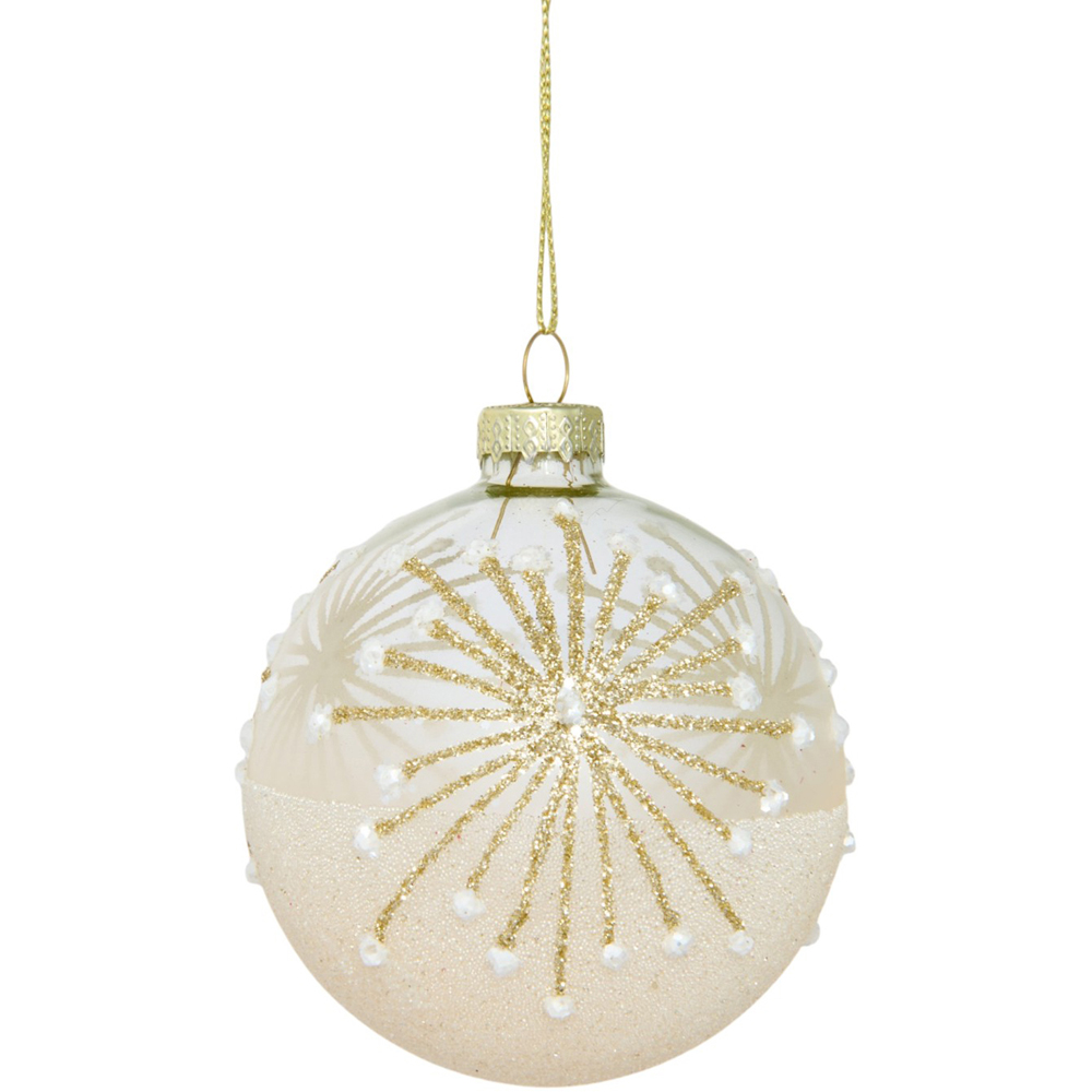 Ivory Embellished Bauble Image 4