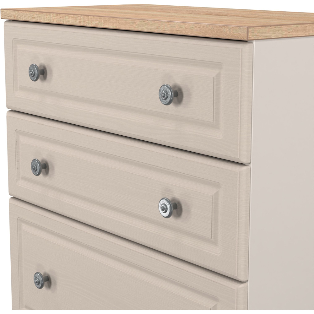Crowndale Norfolk 4 Drawer Kashmir Ash and Bardolino Oak Deep Chest of Drawers Ready Assembled Image 6