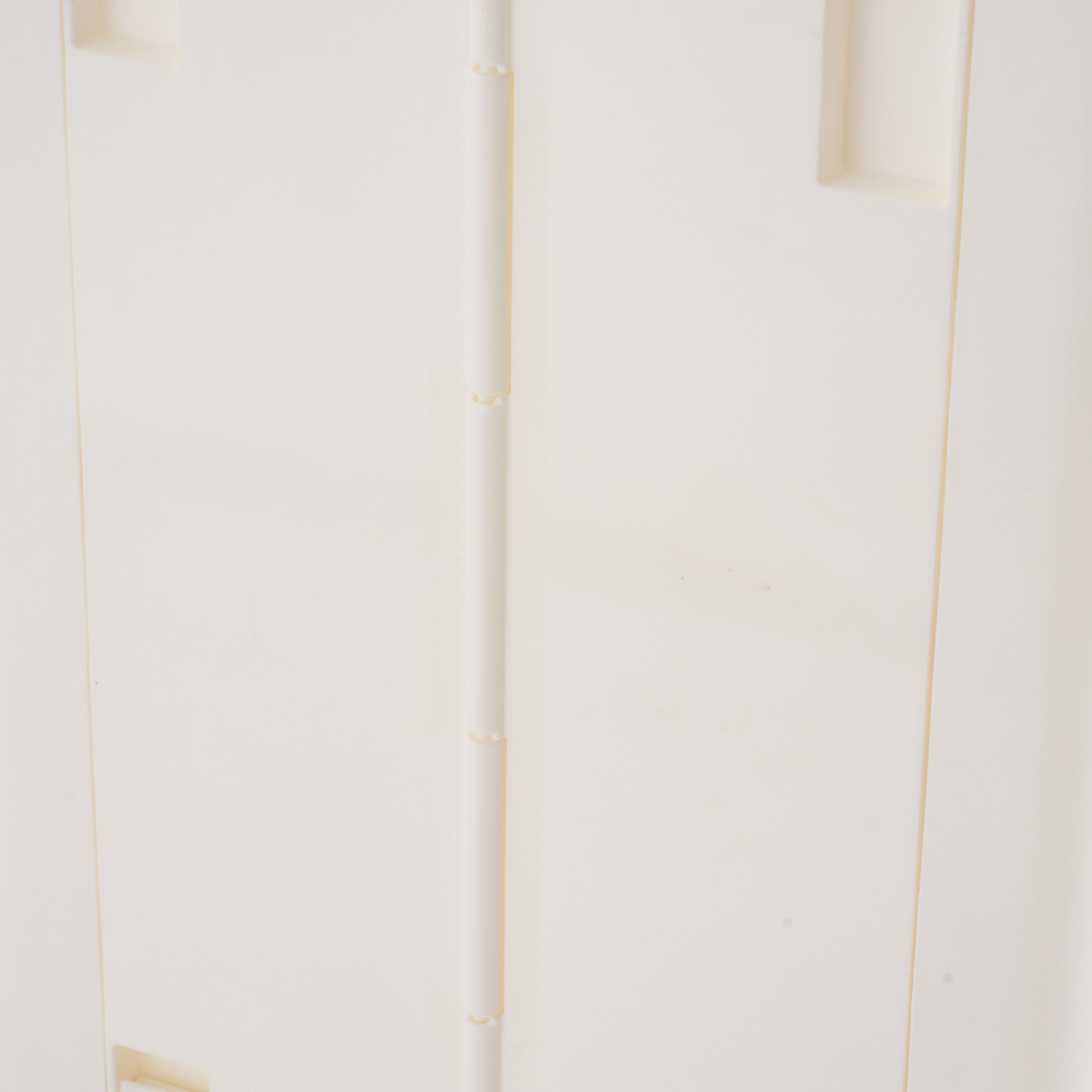 Living and Home 2-Tier White Slim Storage Cabinet with Wheels Image 6