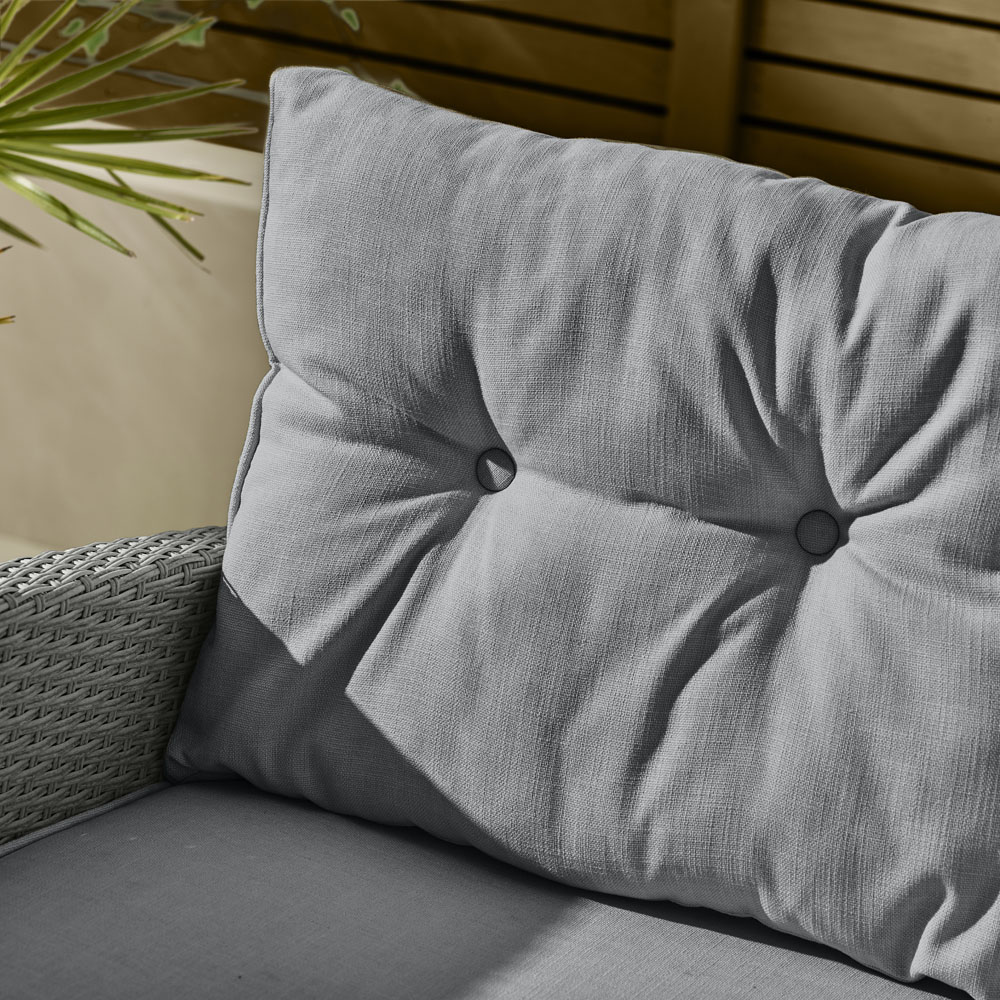 Furniturebox Tucson Grey Rattan 4 Seater Outdoor Sofa Set Image 5