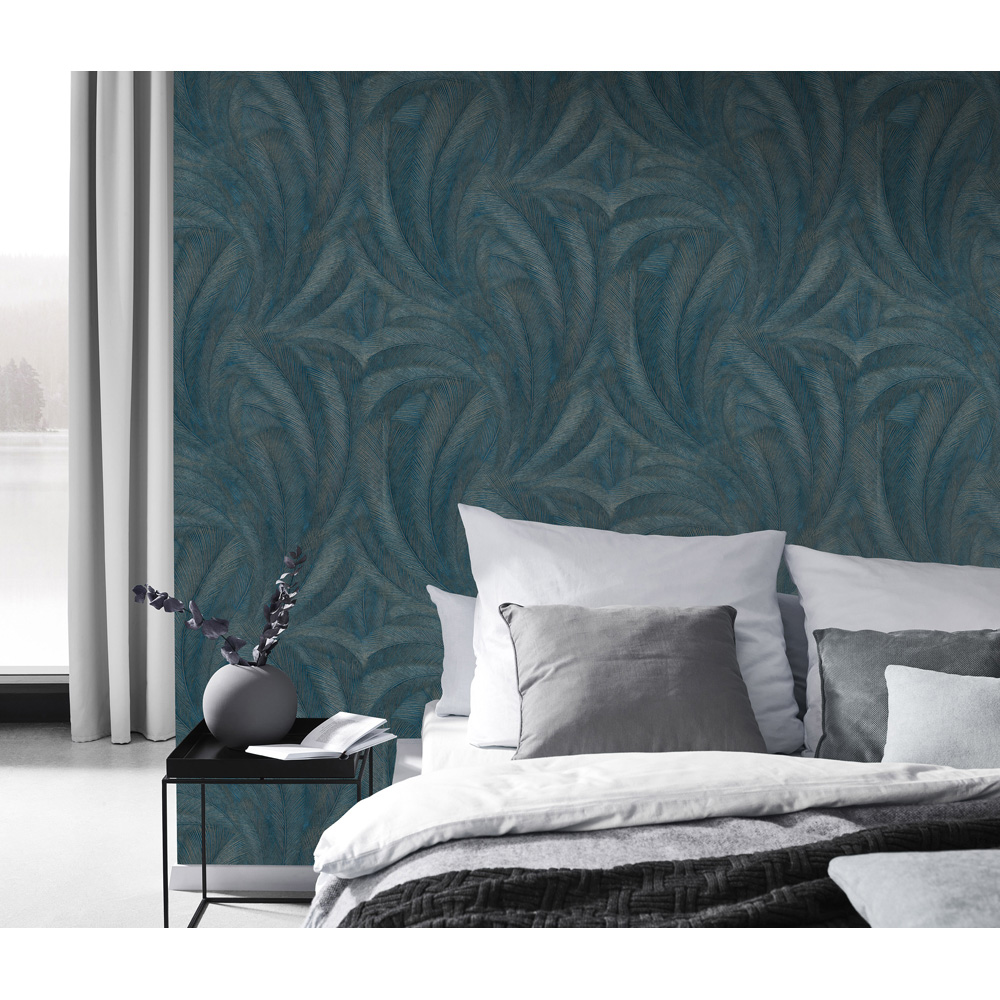 Erismann Elysium Plume Blue Wallpaper Image 6