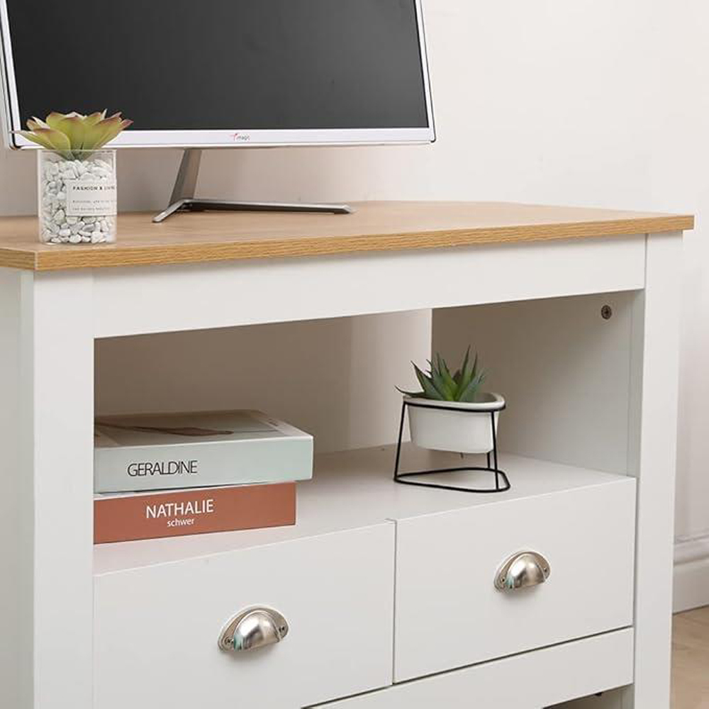 Kosy Koala 2 Drawer White TV Cabinet Image 3