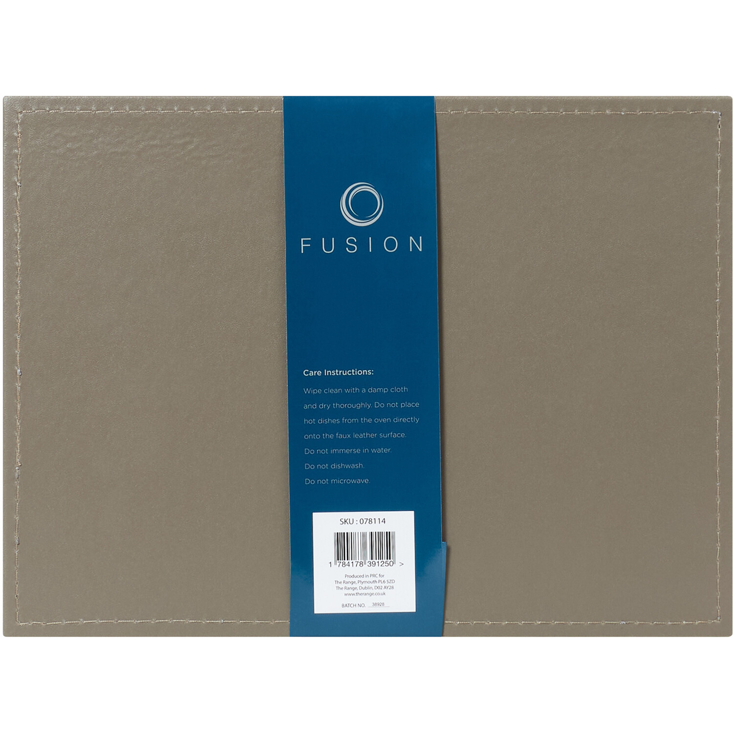 Set of 4 Snakeskin Placemats - Grey Image 2