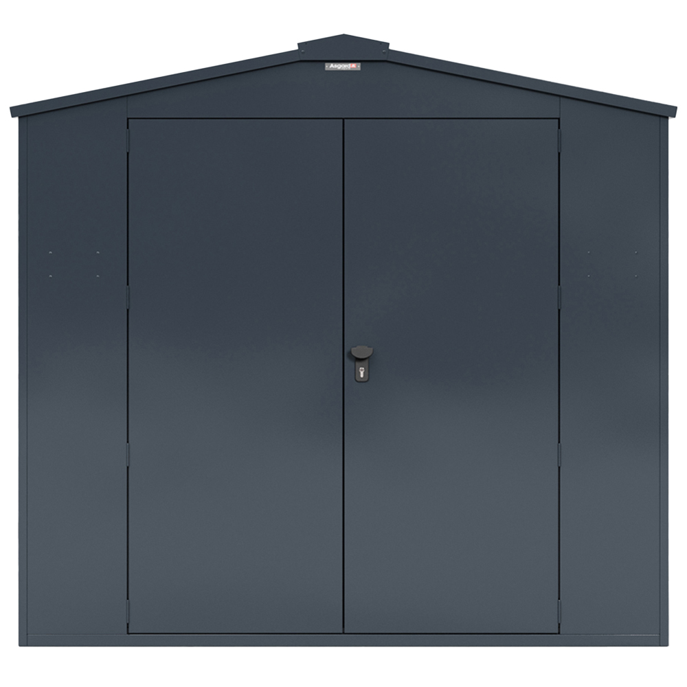 Asgard Gladiator 7 x 9ft Double Door Grey High Security Apex Motorcycle Garage Image 3