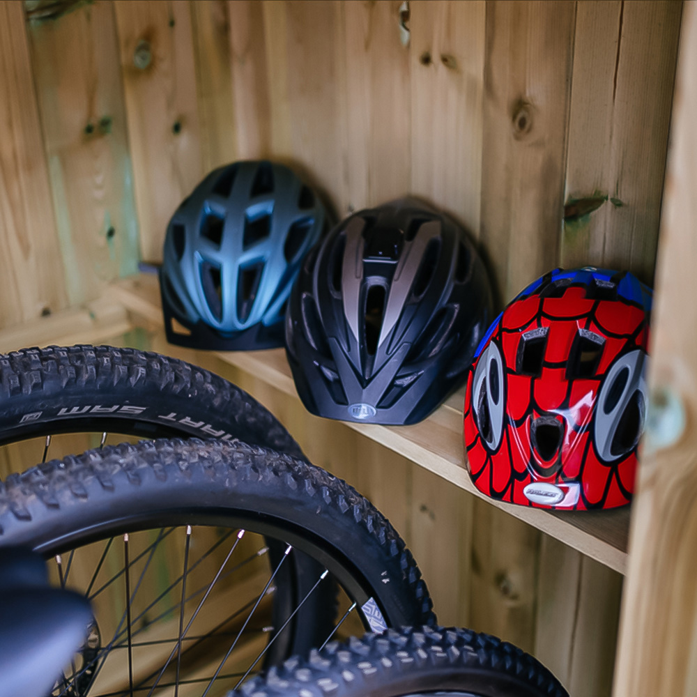 The Garden Village Chipping 7 x 4ft Large Bike Shed Image 5