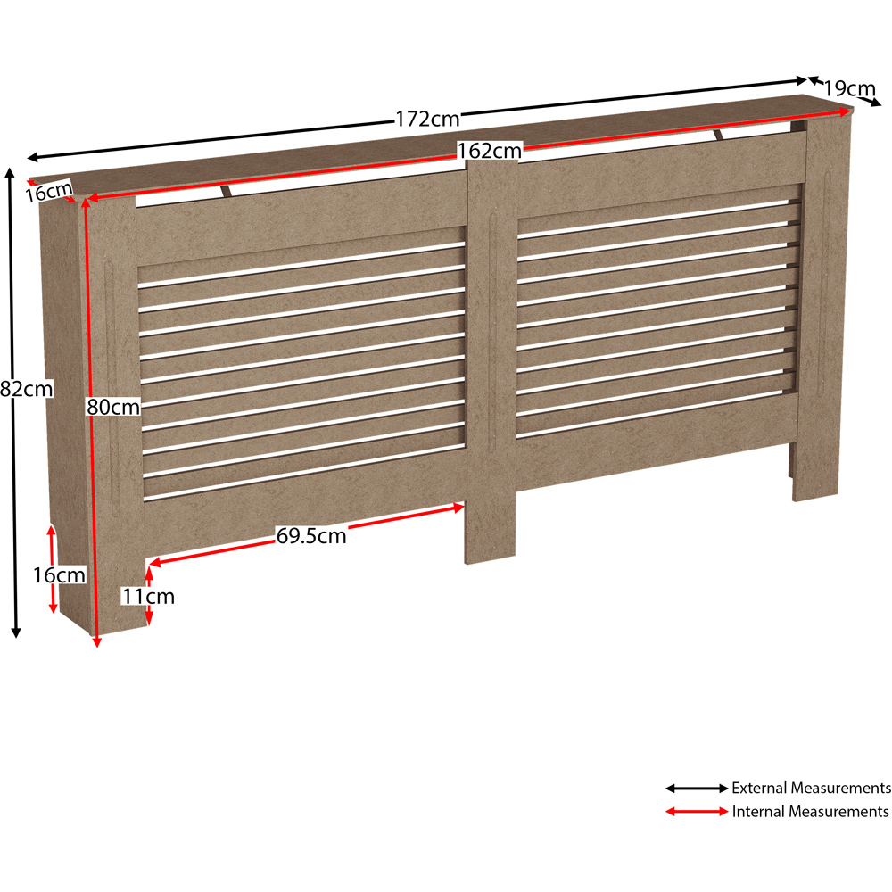 Vida Designs Milton Radiator Cover Unfinished XL Image 6