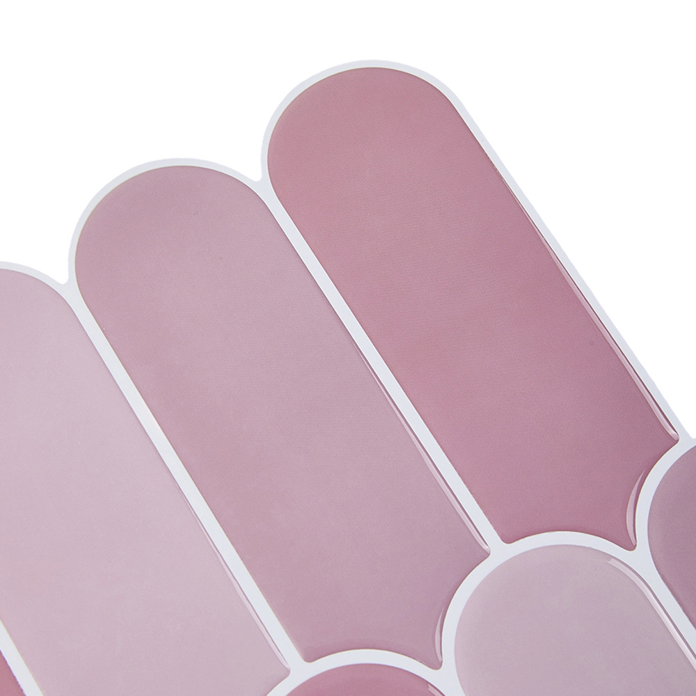 Living and Home Dark Pink Arch Self Adhesive Wall Sticker 10 Pack Image 4