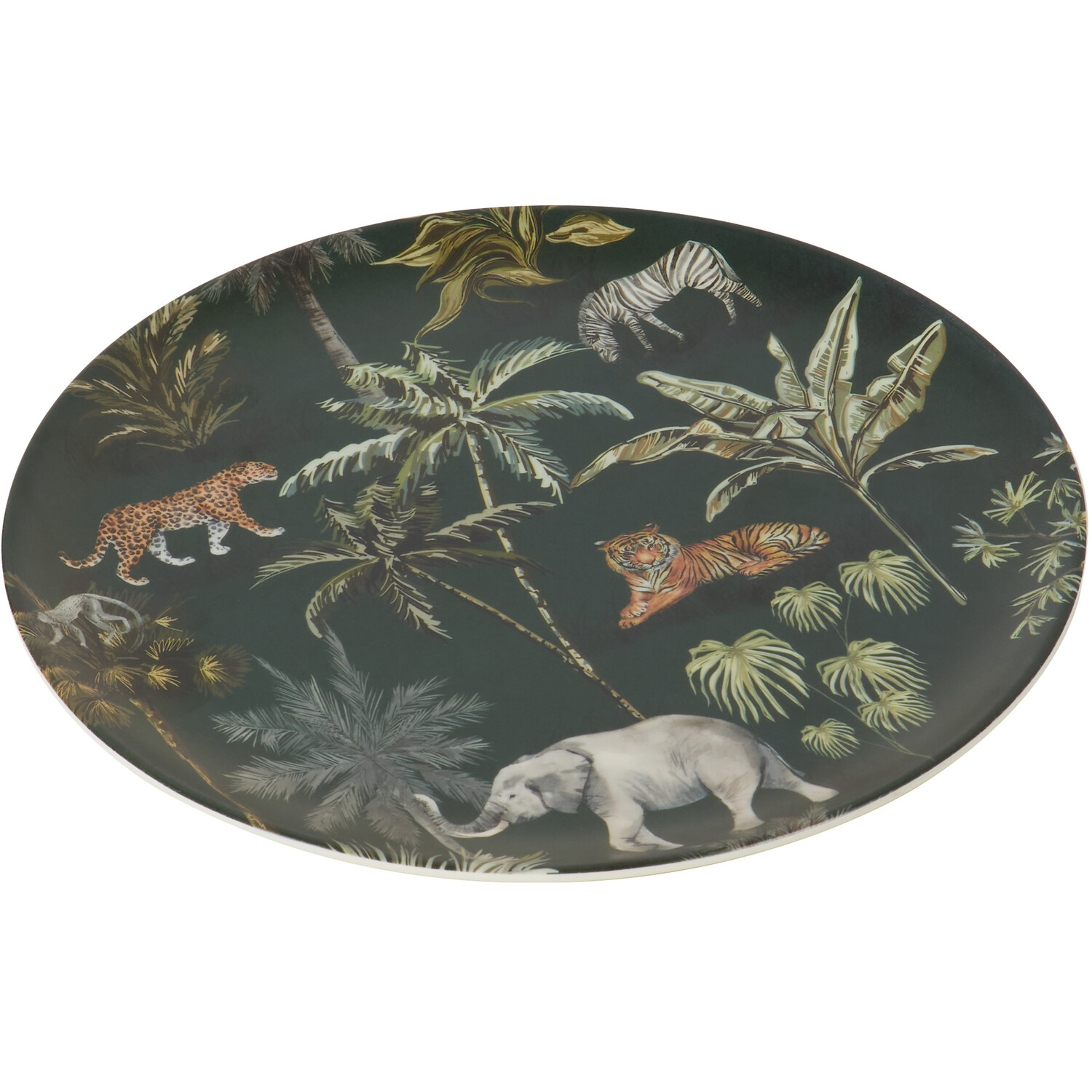 Boho Jungle Plate - Dark Green / Side Plate Image 3