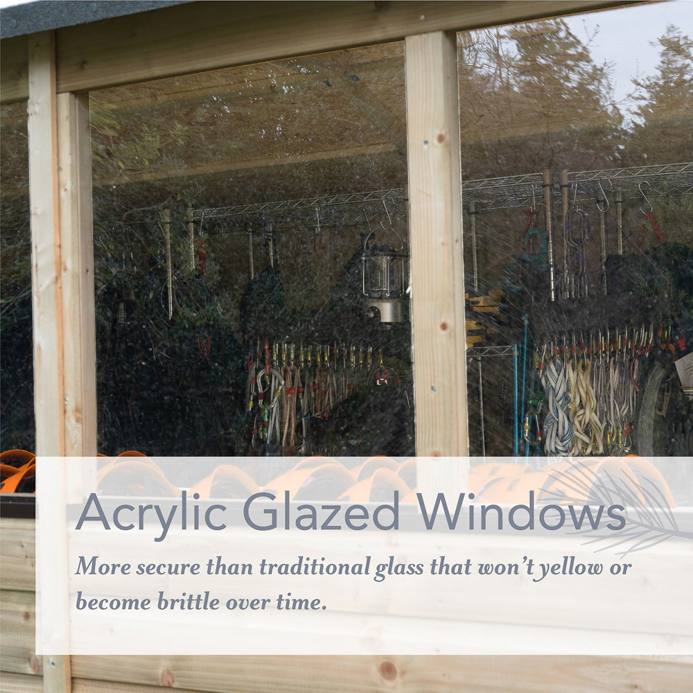 Forest Garden 5 x 3ft Beckwood Apex Shed Image 5