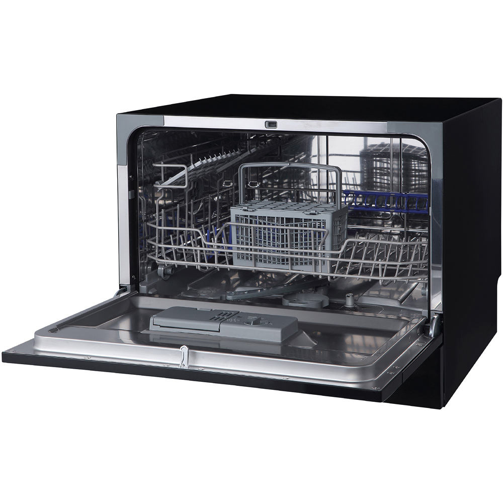 Russell Hobbs RHTTDW6B Black 6 Place Setting Table Top Dishwasher Image 2