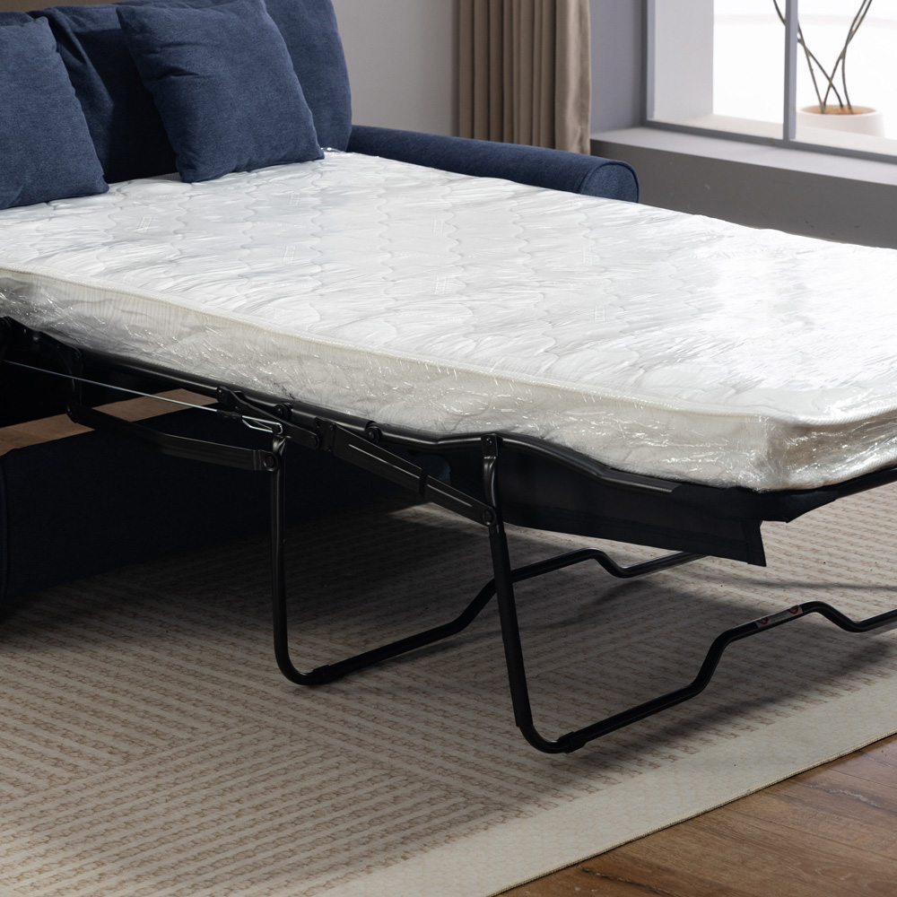 Artemis Home Lewiston 2 Seater Denim Fabric Sofa Bed Image 4