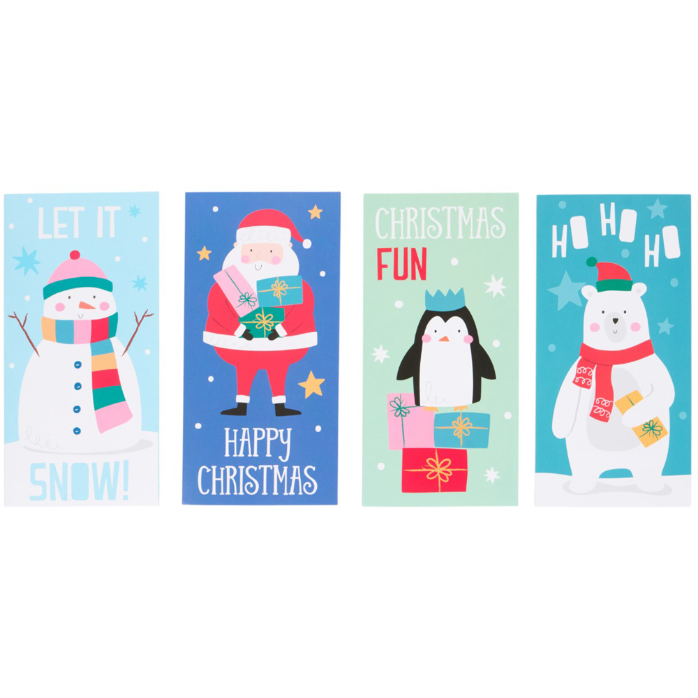 Pack of 4 Christmas Cute Money Wallets Image 2