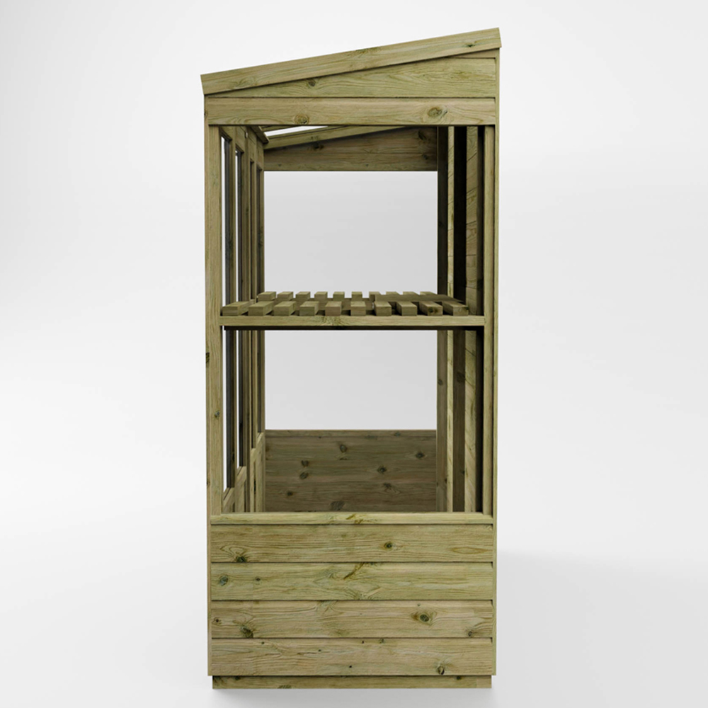 Mercia Wooden 5.7 x 2.7ft Tall Wall Greenhouse Image 4