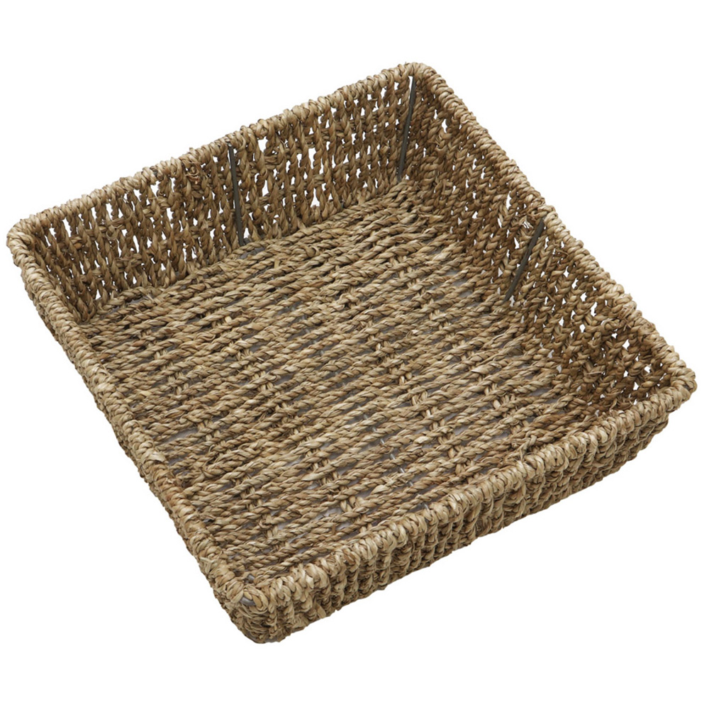 JVL Seagrass Square Storage Tray 2 Pack Image 5