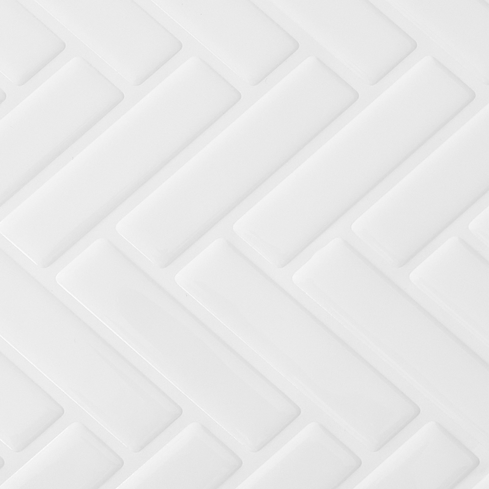 Living and Home White and Grey Self Adhesive Wall Sticker 10 Pack Image 3