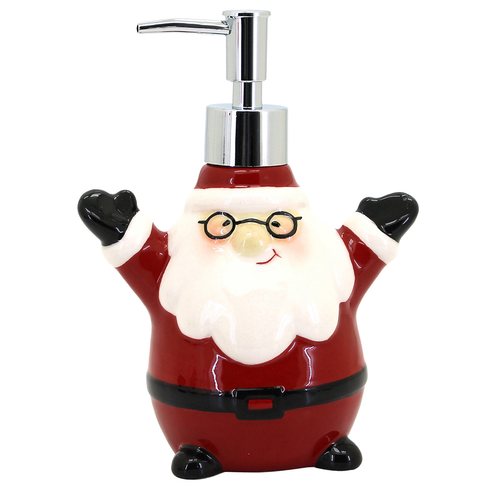 Happy Santa Soap Dispenser - Red Image