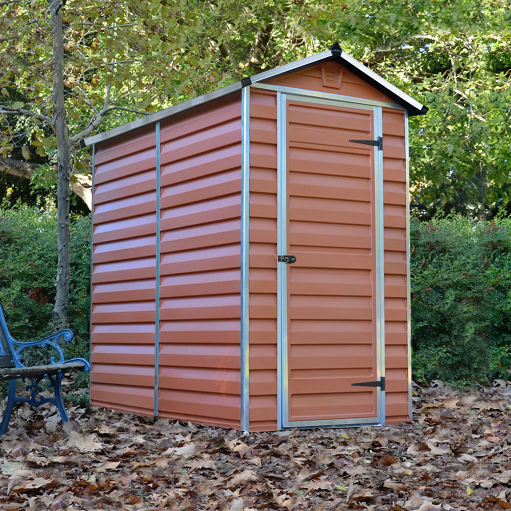 Palram Canopia SkyLight 4 x 6ft Single Door Amber Shed Image 2