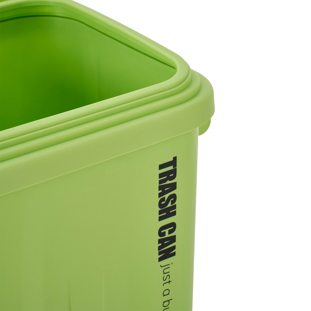 Living and Home Green Industrial Flip Top Rubbish Bin 23L Image 5