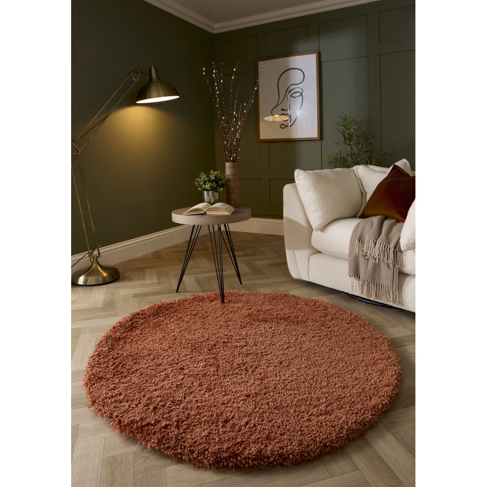 Origins Chicago Rust Round Rug 133cm Image 2