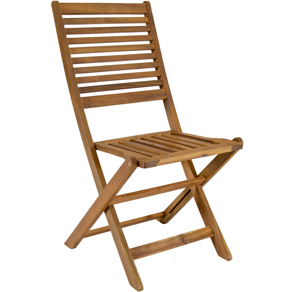 Charles Bentley Acacia 6 Seater Oval Dining Set Image 3