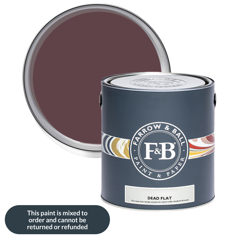 Farrow & Ball Dead Flat Brinjal Matt Paint 2.5L Image 1