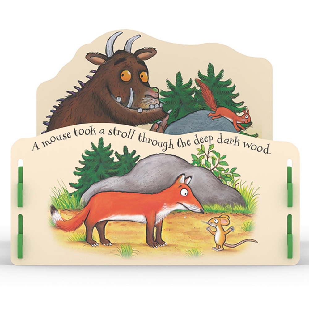 Kidsaw Gruffalo Green and Cream Toddler Bed Image 3