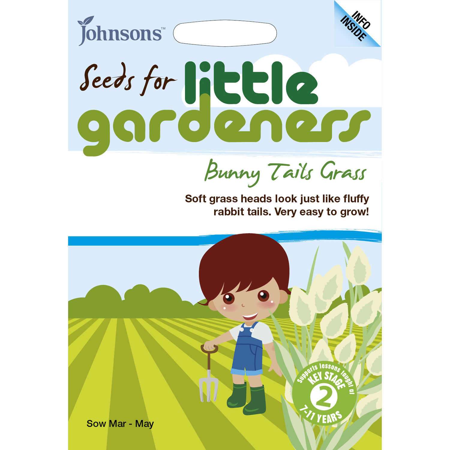 Johnsons Little Gardeners Bunny Tail Grass Seeds Image 1