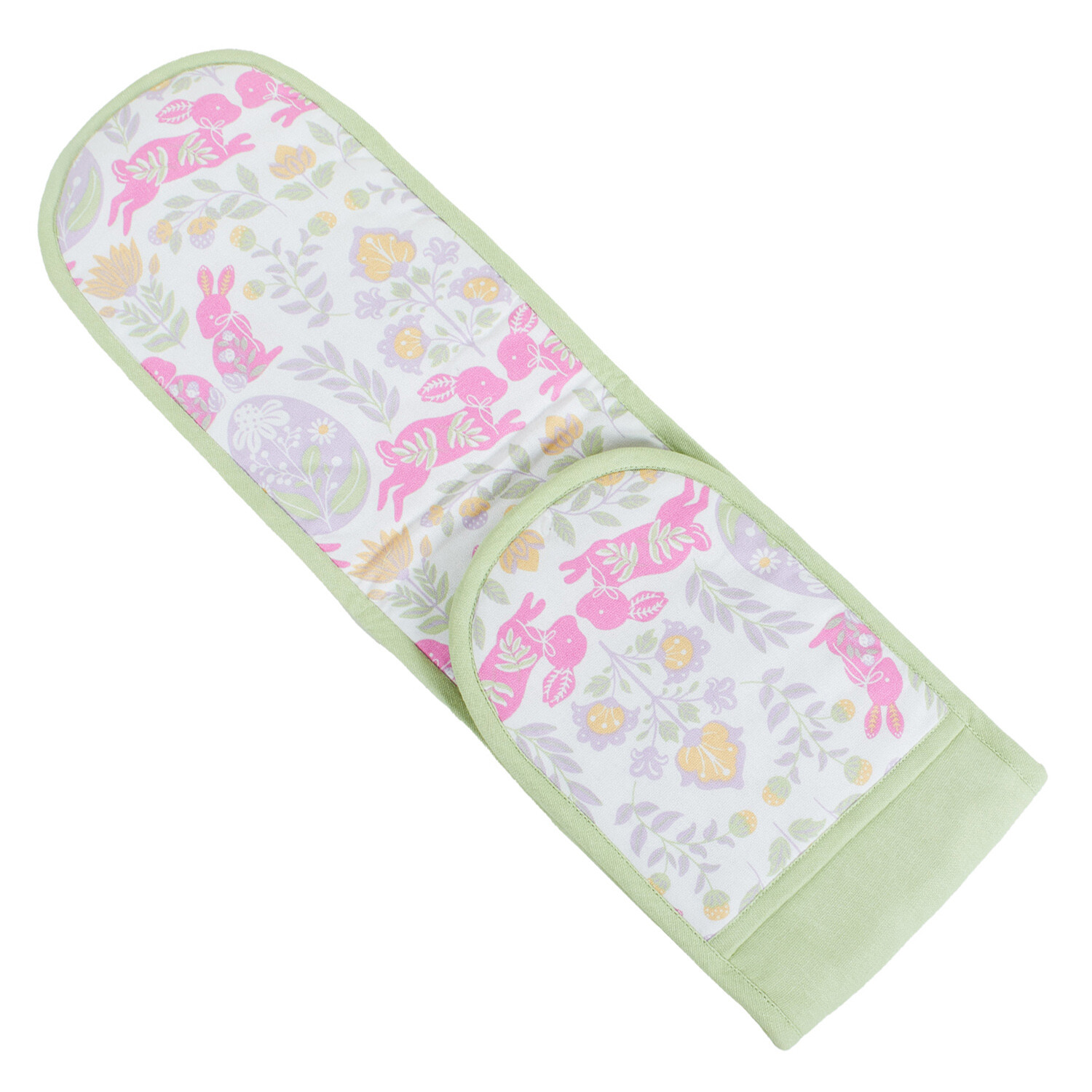 Easter Rabbit Double Oven Glove - Green and White Image 3