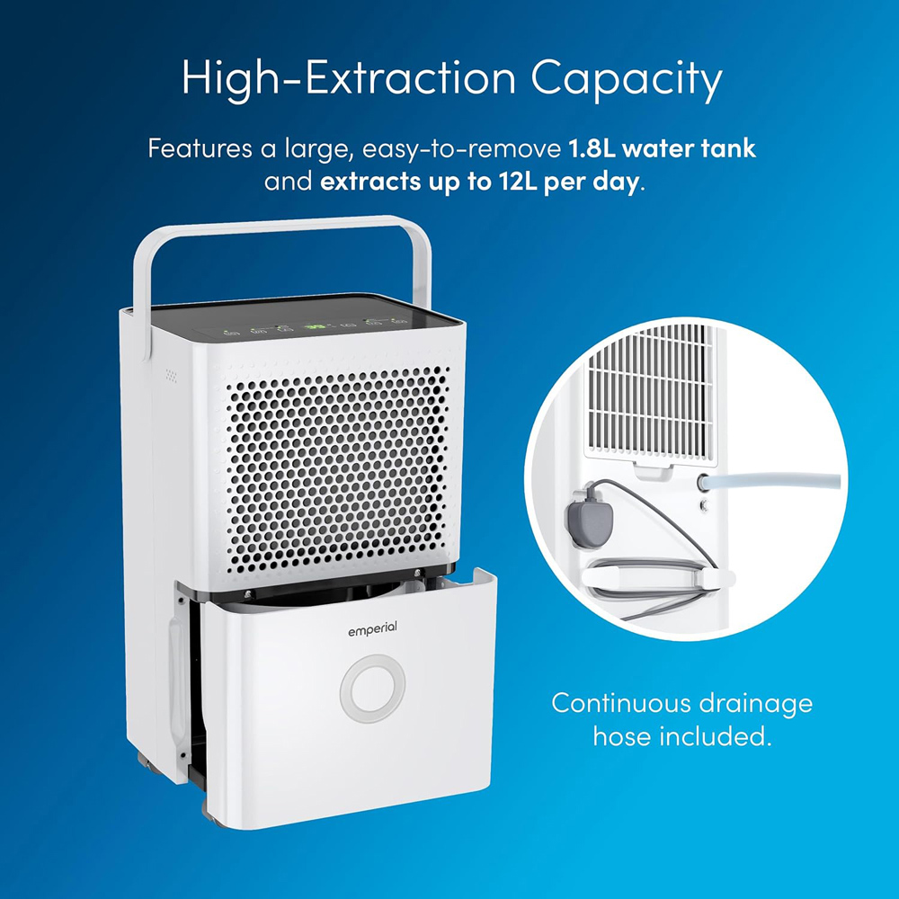 Emperial Dehumidifier with Digital Humidity Display and Timer 12L Image 5