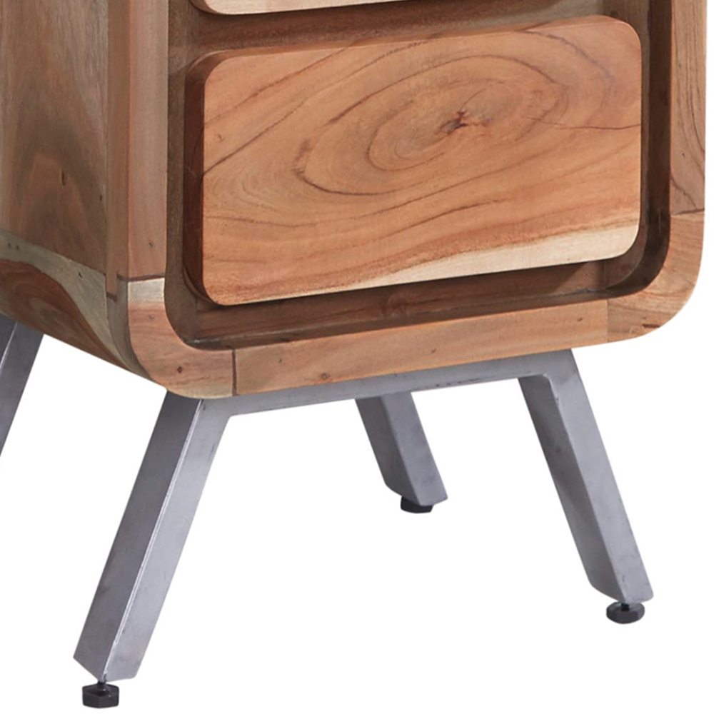 Brooklyn Aleiny 5 Drawer Wooden Tall Chest of Drawers Image 3