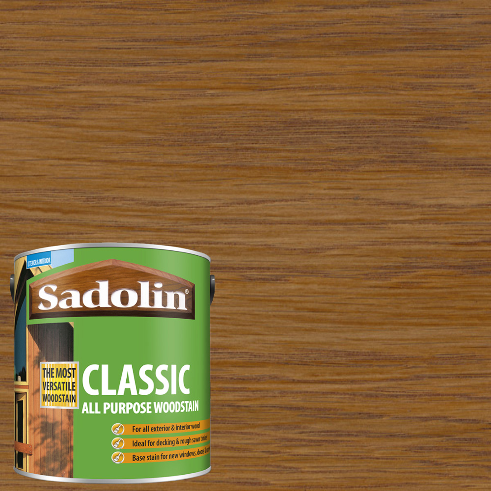 Sadolin Classic Heritage Oak All Purpose Matt Finish Woodstain 2.5L Image 4