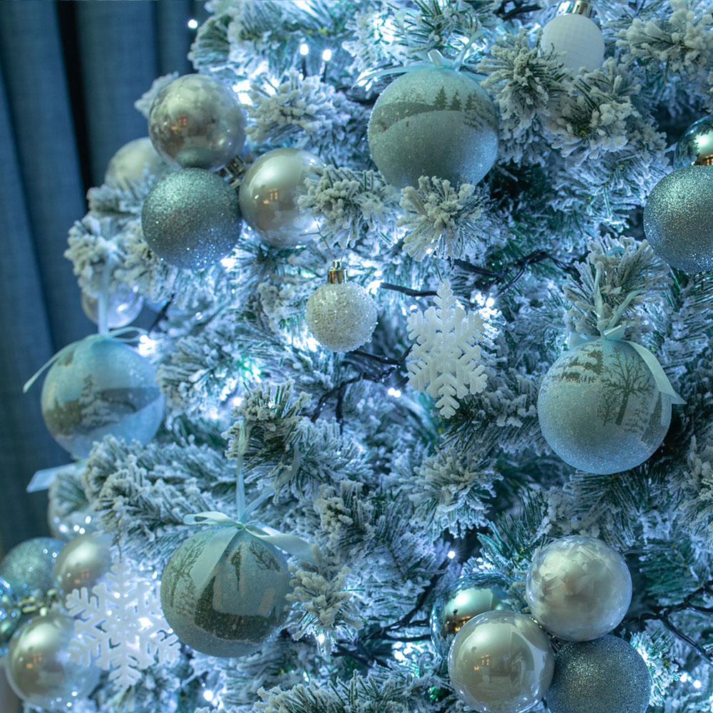 The Christmas Workshop Snowy Cone Fir Artificial Xmas Tree 6ft Image 4