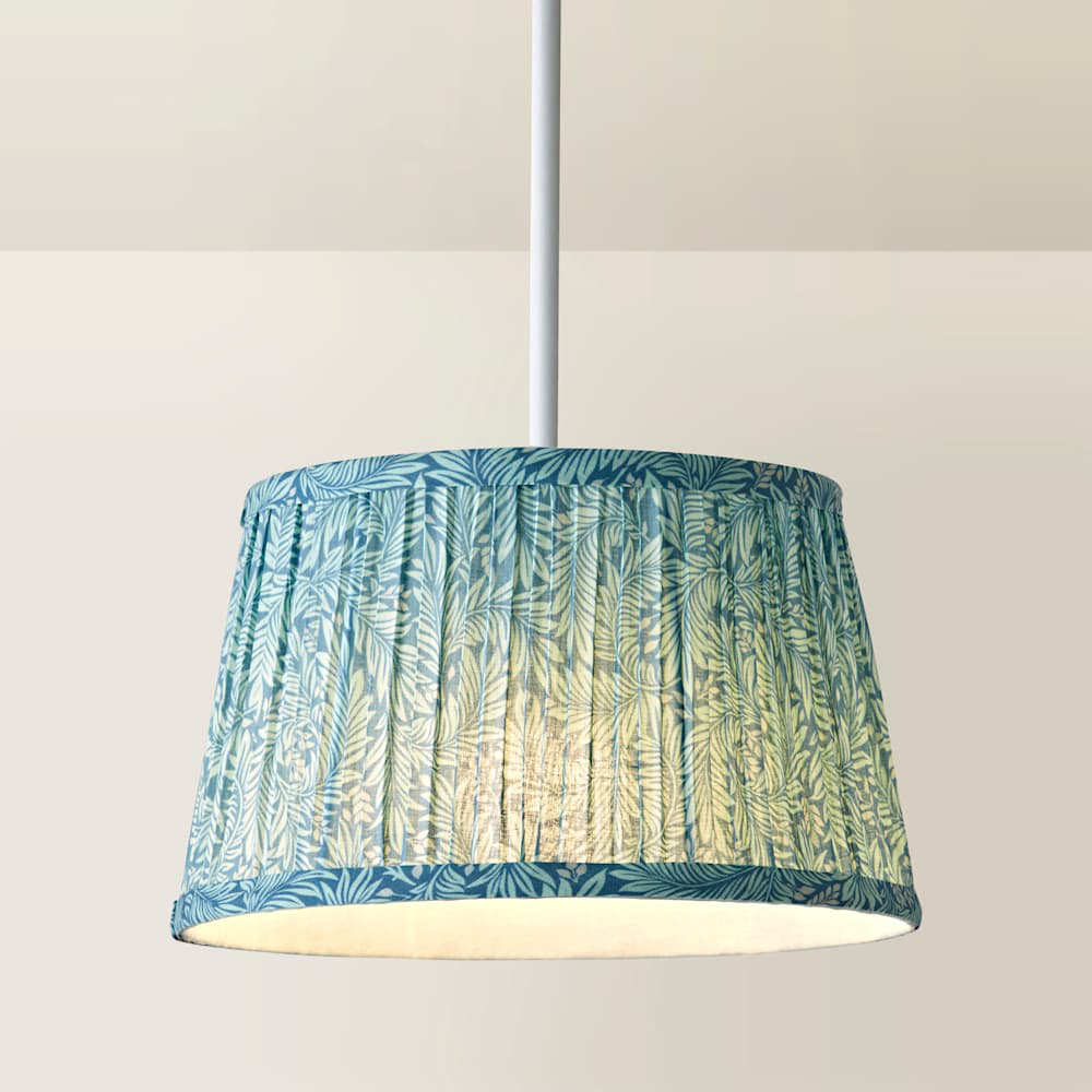 ValueLights Alba Tapered Leaf Pleated Small Ceiling Lamp Shade Image 4